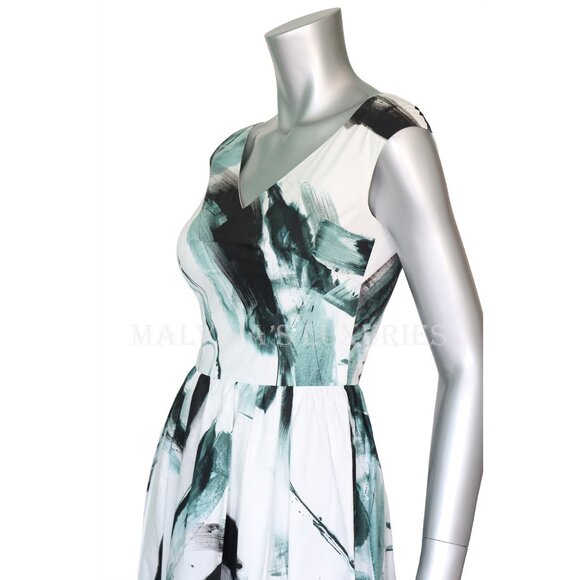 DOLCE & GABBANA DRESS BRUSHSTROKE PRINT FLARED SKIRT sz IT 38 US 2 - Picture 8 of 10